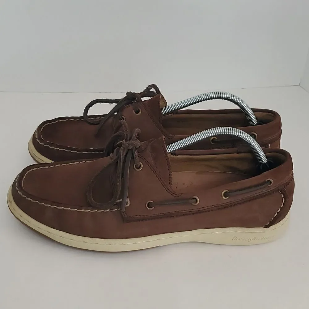 Tommy Bahama Arlington Boat Brown Leather Shoes Men’s Sz 11.5 M